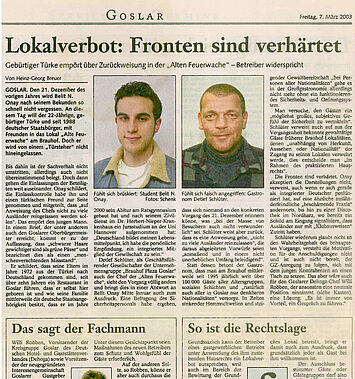 Goslarsche Zeitung 2003 Belit