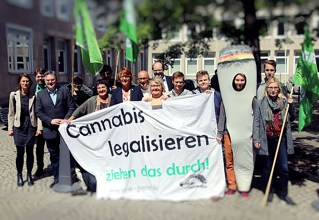 Aktion zur Entkriminalisierung von Cannabis